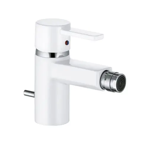 KLUDI ZENTA Bidet-EHM DN 15 mit Ablaufgarnitur chrom/weiß, 385309175, Artikel in Kategorie